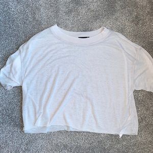 URBAN OUTFITTERS WHITE THIN CROP, SIZE SMALL, NEVER WORN